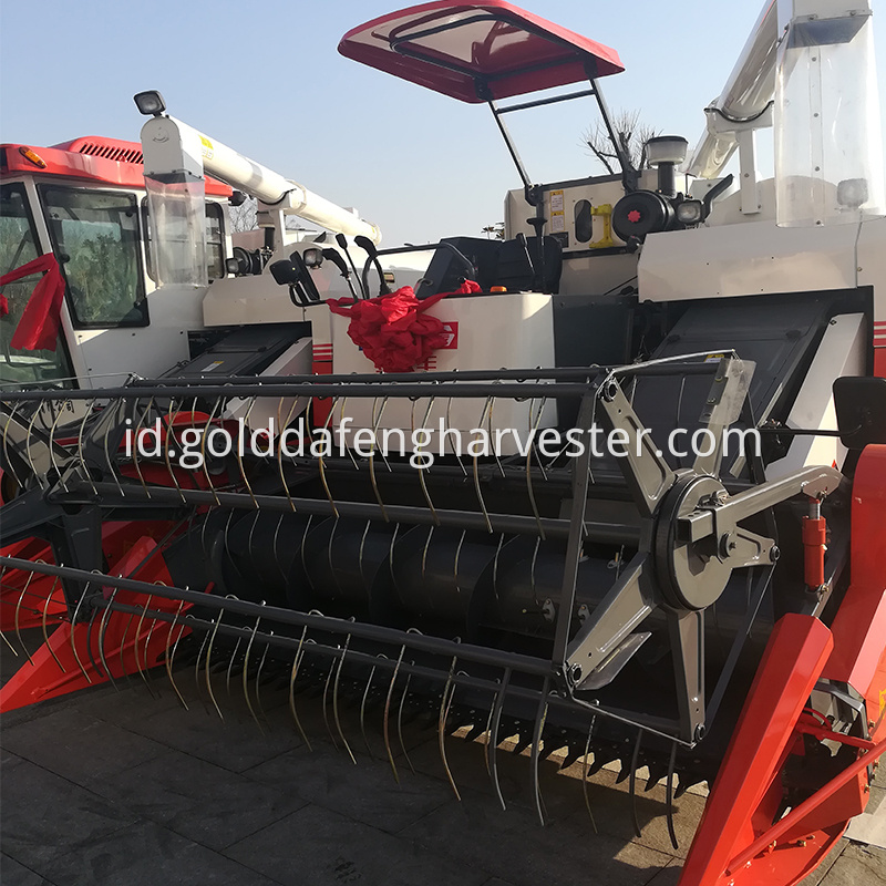 threshing clean rice harvester high ground clearance